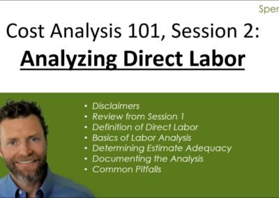 Cost Analysis:  Analyzing Direct Labor