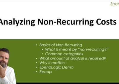 Analyzing Non Recurring Costs