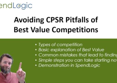 CPSR Pitfalls:  Best Value Competitions
