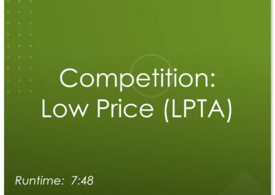 Competition:  LPTA (Low Price)