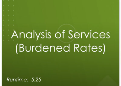 Price Analysis:  Services (Hourly Rates)