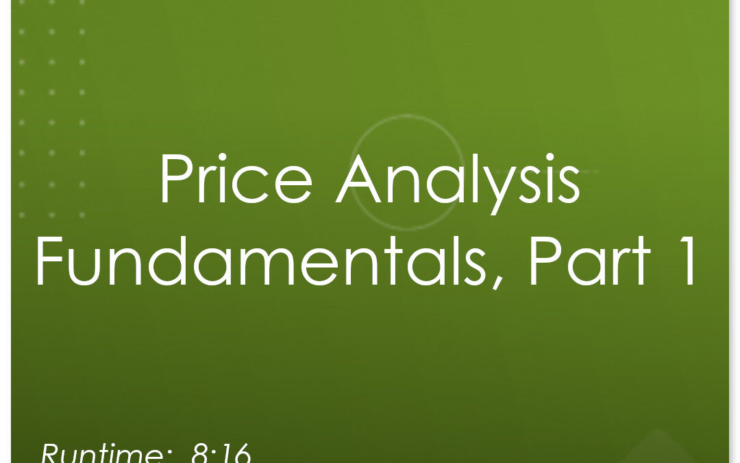 Price Analysis Fundamentals (Session 1)
