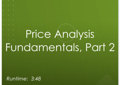 Price Analysis 101 (Session 2)