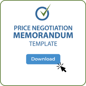 Price Negotiation Memorandum template